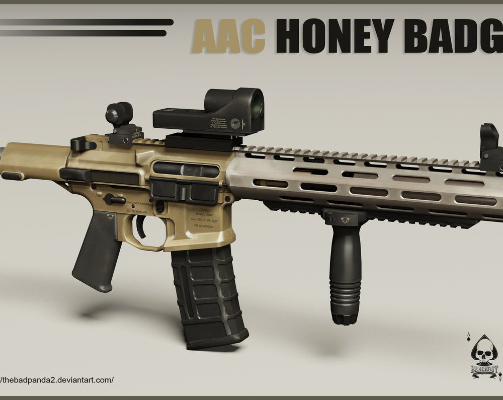 featured weapon emulation honey badger SATR laser tag system